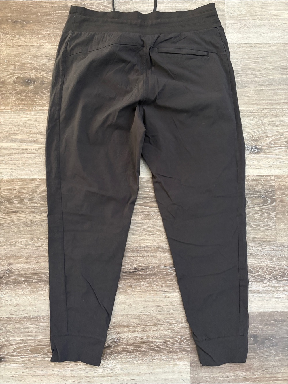 Athleta Black Drawstring Jogger Pants with Zip Pockets - Picture 2 of 3